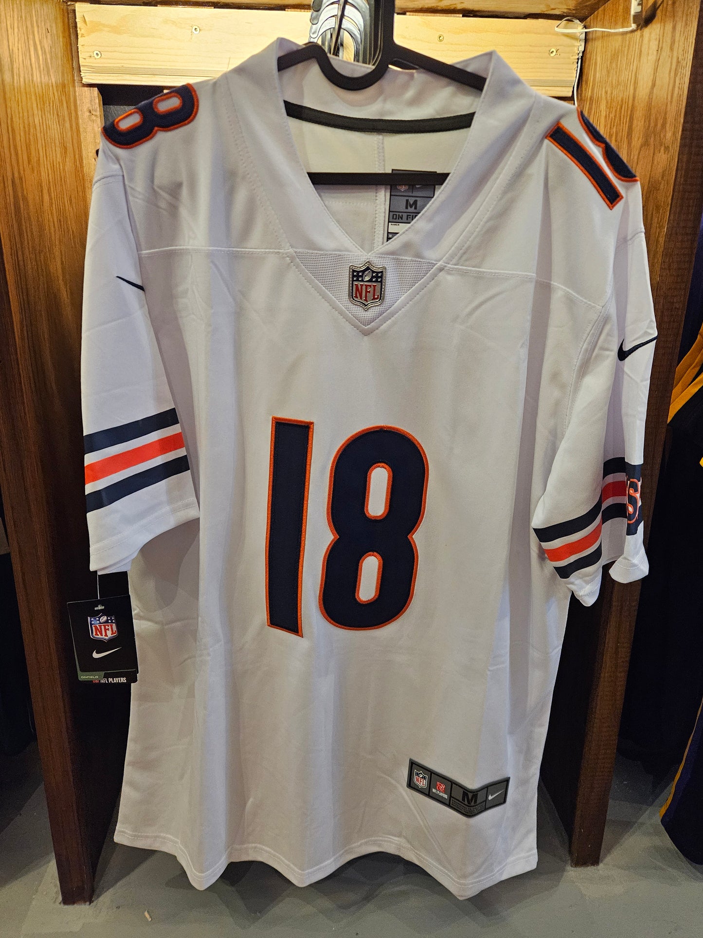 Caleb Williams #18 Chicago Bears White Embroidered NFL Jersey