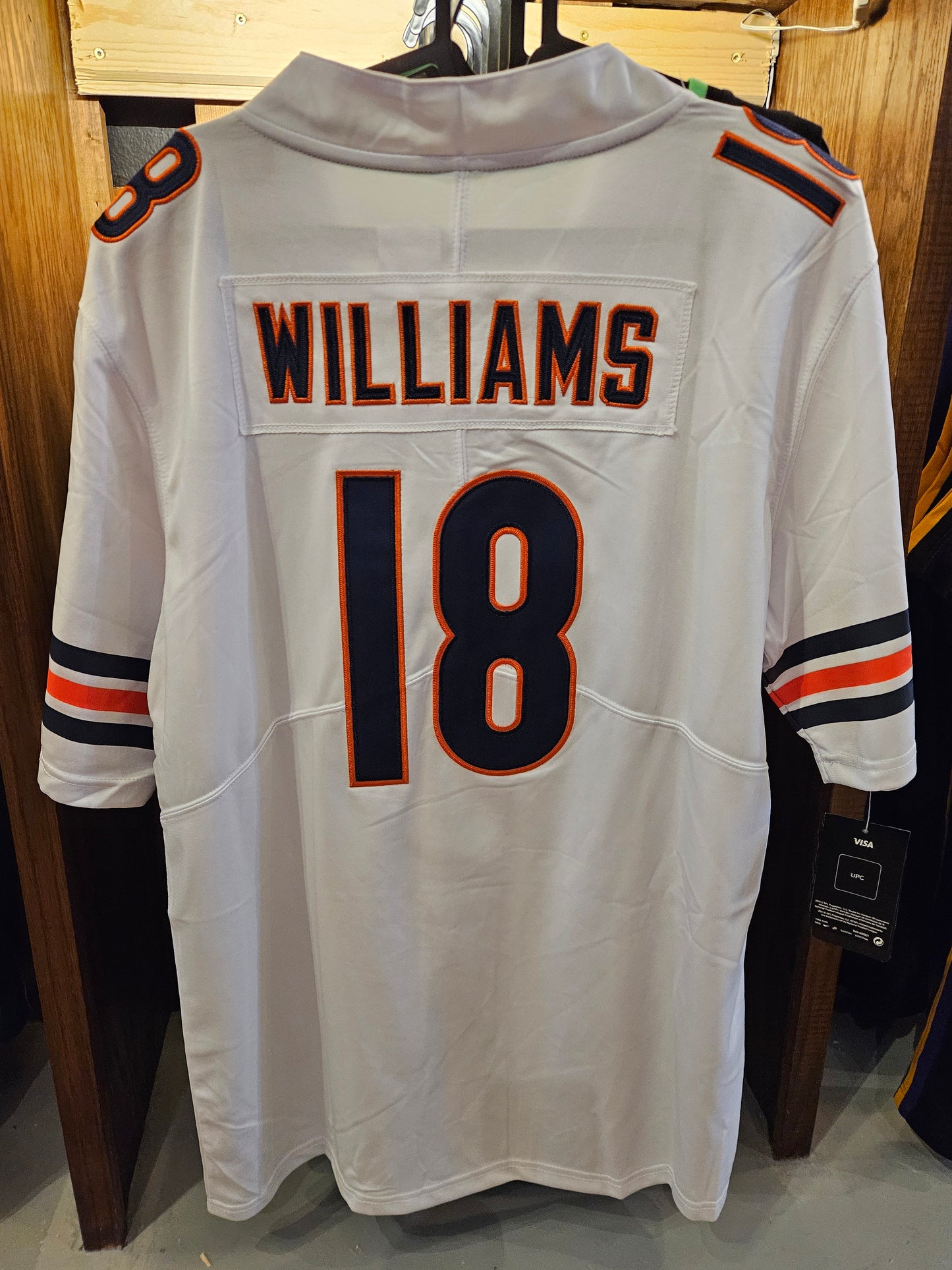 Caleb Williams #18 Chicago Bears White Embroidered NFL Jersey