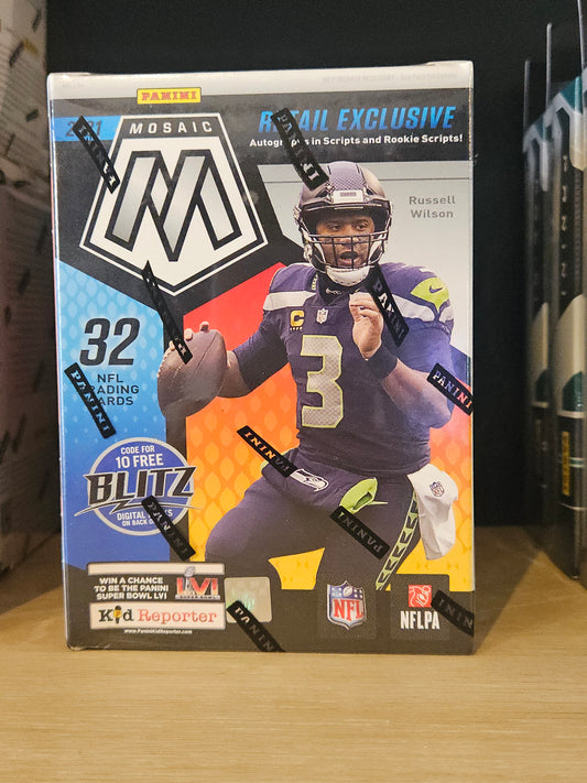 2021 Mosaic NFL Football Blaster Box Factory Sealed - 4 Packs (32 Cards)